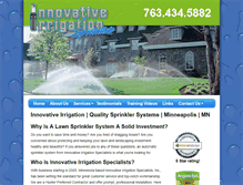Tablet Screenshot of innovativeirrigationspecialists.com